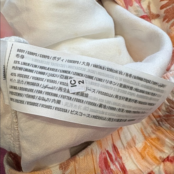 Abercrombie & Fitch Floral Print Women's Linen Shorts - Picture 7 of 7